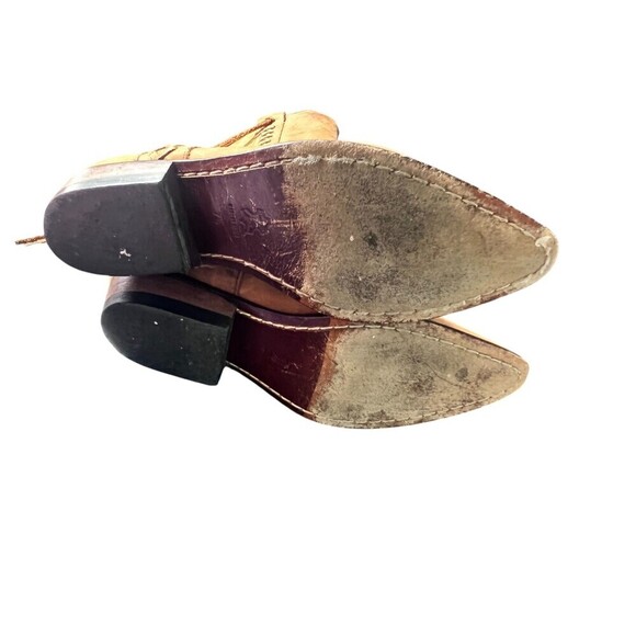 Guess by Georges Marciano Womens Mid Calf Suede Boots Brown Size 7.5 Y2K Western - Picture 9 of 10